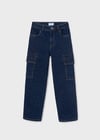 Mayoral Kargo Cepli  Denim Pantolon