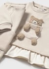 Mayoral Kız Bebek Bej Sweat Pantolon Takım 2843