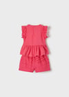 Mayoral Kız Bebek Fuşya Set-Bermuda-Perfore 