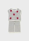 Mayoral Kız Bebek Kalp Desenli T-shirt Pantolon Takım Krem - 01516