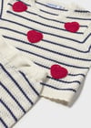 Mayoral Kız Bebek Kalp Desenli T-shirt Pantolon Takım Krem - 01516
