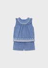 Mayoral Kız Bebek Mavi Bermuda Takım 01298