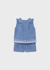 Mayoral Kız Bebek Mavi Bermuda Takım 01298