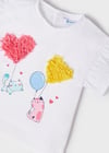 Mayoral Kız Bebek Mavi Set-Tayt-Kedicıklı 