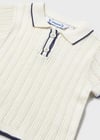 Mayoral Kız Bebek Polo Yaka Triko T-shirt Krem 01104