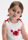 Mayoral Kız Bebek T-shirt Şort Takım Kırmızı 01210