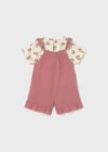 Mayoral Kız Bebek T-shirt Tulum Takım Pembe - 01656