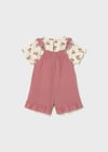 Mayoral Kız Bebek T-shirt Tulum Takım Pembe - 01656