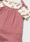 Mayoral Kız Bebek T-shirt Tulum Takım Pembe - 01656