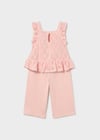 Mayoral Kız Bebek Tığ İşi Pantolon Bluz Takım Pembe - 01515