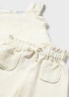 Mayoral Kız Bebek Tığ İşi Pantolon Bluz Takım Krem - 01515