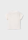 Mayoral Kız Çocuk Baskılı T-shirt Krem - 03011