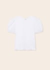 Mayoral Kız Çocuk Beyaz T-shirt Kısa Kol 6046