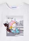 Mayoral Kız Çocuk Beyaz Tshirt-Kısa Kol 