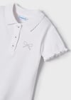 Mayoral Kız Çocuk Beyaz Tshirt-Polo-Kısa Kol 