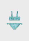 Mayoral Kız Çocuk Desenli Bikini Turkuaz - 03735