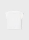 Mayoral Kız Çocuk Desenli T-shirt Beyaz - 03005