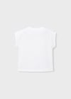 Mayoral Kız Çocuk Desenli T-shirt Krem - 03005
