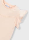 Mayoral Kız Çocuk Fırfırlı Kol T-shirt Pudra - 03008