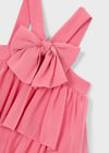 Mayoral Kız Çocuk Fırfırlı Şifon Elbise Pembe - 03912