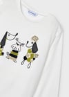 Mayoral Kız Çocuk İşlemeli Uzun Kollu T-Shirt