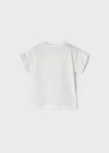 Mayoral Kız Çocuk Krem Tshirt-Kısa Kol 