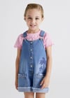 Mayoral Kız Çocuk Mavi Salopet-Denim Kısa 