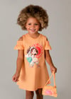 Mayoral Kız Çocuk Omuz Dekolteli Elbise ve Çanta Takım - 03941