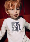Mayoral Krem Erkek Çocuk Baskılı Uzun Kollu Tişört 4086