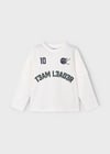 Mayoral Krem Erkek Çocuk Çift Kollu Sweatshirt 4075