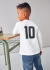 Mayoral Krem Erkek Çocuk Çift Kollu Sweatshirt 4075
