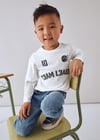 Mayoral Krem Erkek Çocuk Çift Kollu Sweatshirt 4075