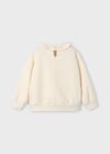 Mayoral Krem Kız Çocuk Fırfırlı Yaka Sweatshirt 4430