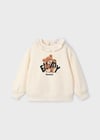 Mayoral Krem Kız Çocuk Fırfırlı Yaka Sweatshirt 4430
