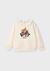 Mayoral Krem Kız Çocuk Fırfırlı Yaka Sweatshirt 4430