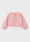 Mayoral Pembe Kız Çocuk Peluş Sweatshirt 4431