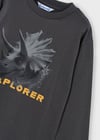 Mayoral Siyah Erkek Çocuk Baskılı Uzun Kollu T-shirt 4090
