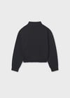 Mayoral Siyah Kız Çocuk Kabartmalı Sweatshirt 7424