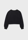 Mayoral Siyah Kız Çocuk Pul Detaylı Sweatshirt 7421