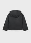 Mayoral Siyah Kız Çocuk Yakalı Kapüşonlu Mont 7433