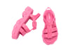 Mini Melissa Ella Infantil Preto Kız Çocuk Sandalet Pembe 36442