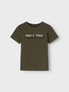 Name ıt Erkek Çocuk Olive Night T-shirt