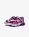 Skechers Flutter Hearts Mor Kız Çocuk Işıklı Sandalet