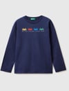 United Colors of Benetton 3I1XC10A2 Uzun Kollu Erkek Çocuk T-shirt