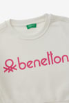United Colors of Benetton Kız Çocuk Beyaz Sweatshirt