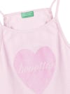 United Colors of Benetton Kız Çocuk Pembe Atlet BNT-G21220