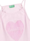 United Colors of Benetton Kız Çocuk Pembe Atlet BNT-G21220