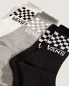 Vans Classic Check Crew Çorap - 3 Çift