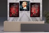 İSTİKLAL MARŞI EY TÜRK GENÇLİĞİ MUSTAFA KEMAL ATATÜRK GÖRSELLİ CAM TABLO CAM SAAT SETİ 