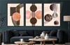 Alüminyum Çerçeveli Sanat Temalı 3'lü Set MDF Tablo 0015